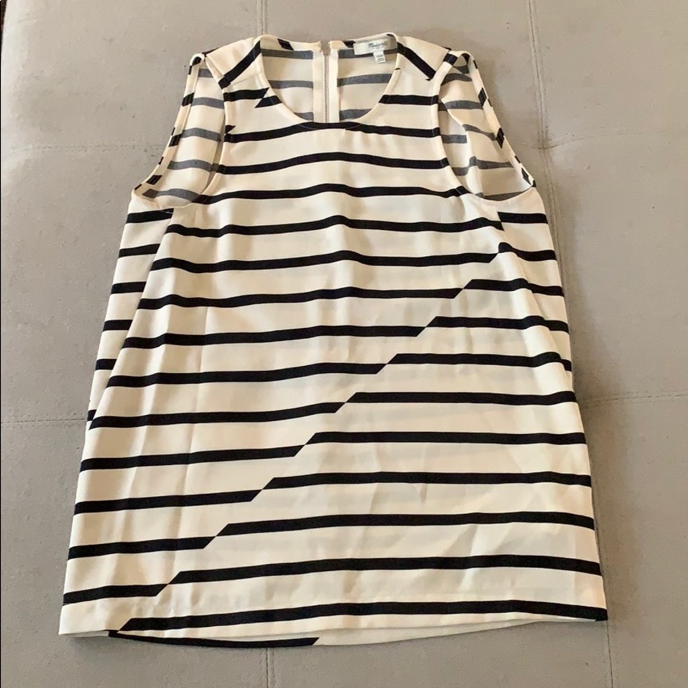 Madewell striped shell tank top